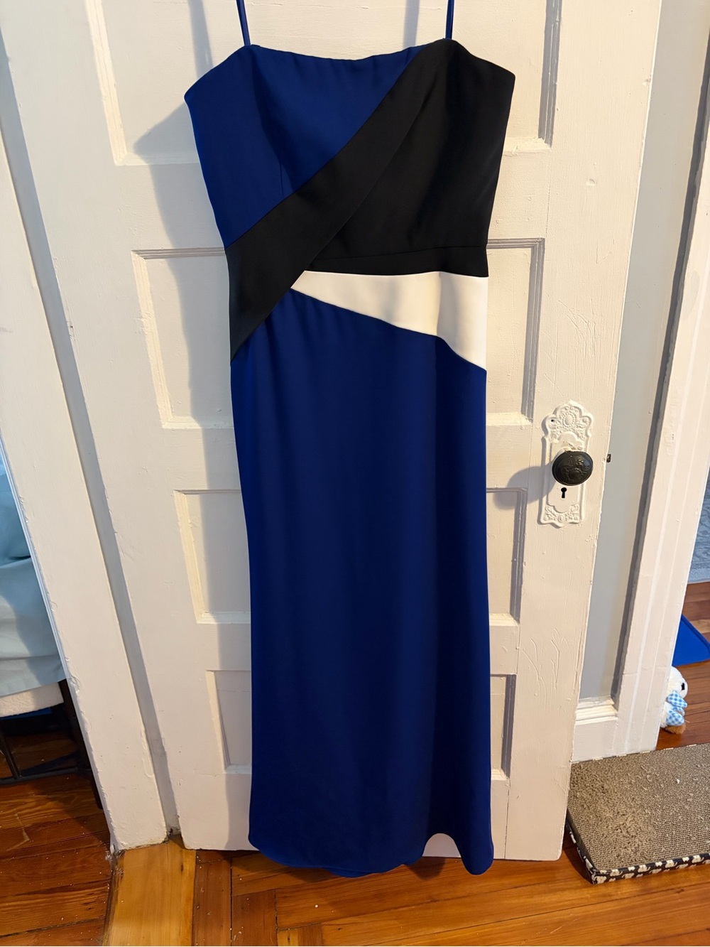 BCBGMaxAzria Royal Blue Colorblock Gown